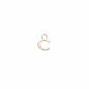 MONO ORECCHINO MAMAN ET SOPHIE AVRVM LETTERING 18KT IN ORO ROSA CON LETTERINA '' A '' (PERSONALIZZABILE) - immagine 5