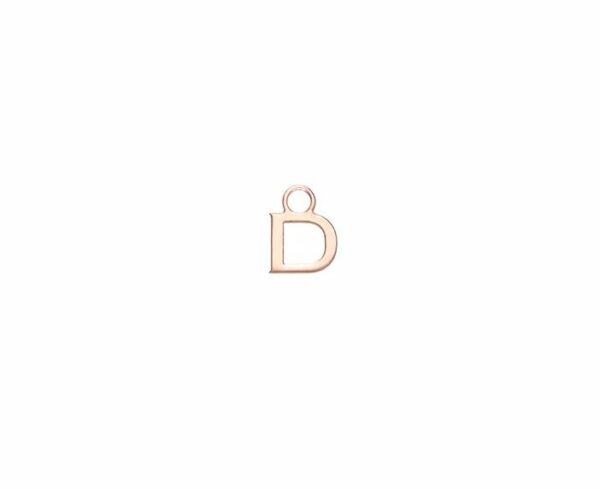MONO ORECCHINO MAMAN ET SOPHIE AVRVM LETTERING 18KT IN ORO ROSA CON LETTERINA '' A '' (PERSONALIZZABILE) - immagine 6
