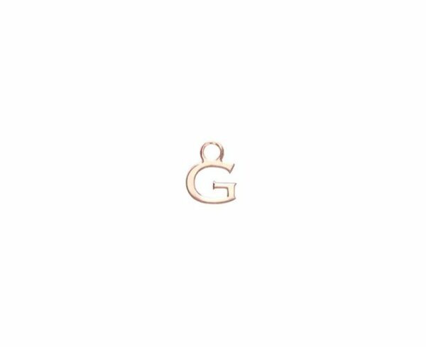 MONO ORECCHINO MAMAN ET SOPHIE AVRVM LETTERING 18KT IN ORO ROSA CON LETTERINA '' A '' (PERSONALIZZABILE) - immagine 9