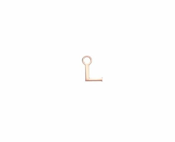 MONO ORECCHINO MAMAN ET SOPHIE AVRVM LETTERING 18KT IN ORO ROSA CON LETTERINA '' A '' (PERSONALIZZABILE) - immagine 11