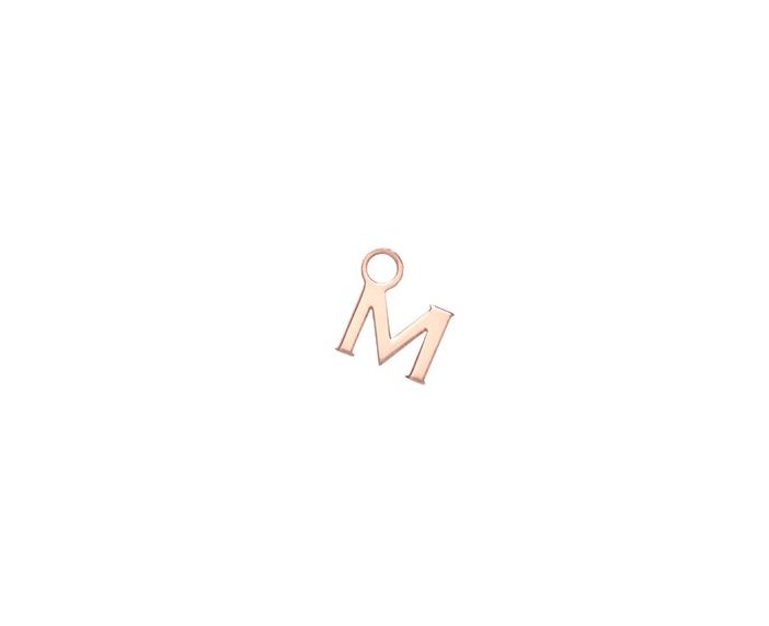 MONO ORECCHINO MAMAN ET SOPHIE AVRVM LETTERING 18KT IN ORO ROSA CON LETTERINA '' A '' (PERSONALIZZABILE) - immagine 12