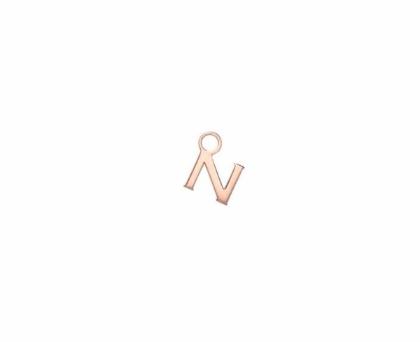 MONO ORECCHINO MAMAN ET SOPHIE AVRVM LETTERING 18KT IN ORO ROSA CON LETTERINA '' A '' (PERSONALIZZABILE) - immagine 13