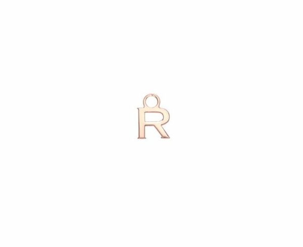 MONO ORECCHINO MAMAN ET SOPHIE AVRVM LETTERING 18KT IN ORO ROSA CON LETTERINA '' A '' (PERSONALIZZABILE) - immagine 16