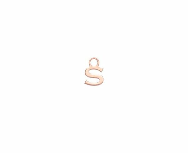 MONO ORECCHINO MAMAN ET SOPHIE AVRVM LETTERING 18KT IN ORO ROSA CON LETTERINA '' A '' (PERSONALIZZABILE) - immagine 17