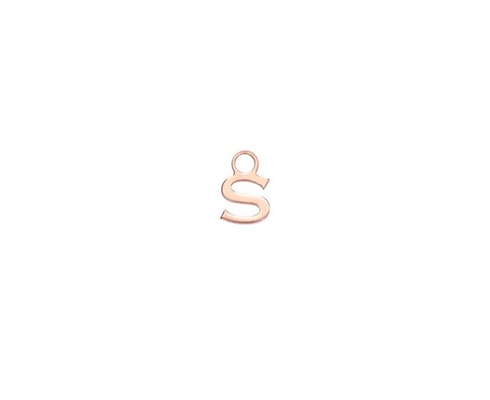 MONO ORECCHINO MAMAN ET SOPHIE AVRVM LETTERING 18KT IN ORO ROSA CON LETTERINA '' A '' (PERSONALIZZABILE) - immagine 17