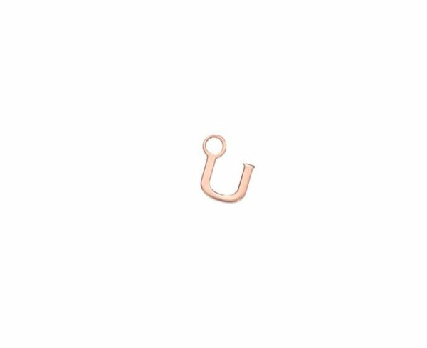 MONO ORECCHINO MAMAN ET SOPHIE AVRVM LETTERING 18KT IN ORO ROSA CON LETTERINA '' A '' (PERSONALIZZABILE) - immagine 19