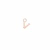 MONO ORECCHINO MAMAN ET SOPHIE AVRVM LETTERING 18KT IN ORO ROSA CON LETTERINA '' A '' (PERSONALIZZABILE) - immagine 20