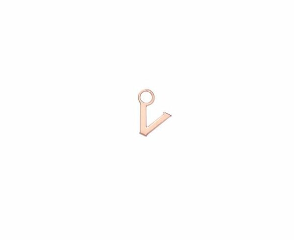 MONO ORECCHINO MAMAN ET SOPHIE AVRVM LETTERING 18KT IN ORO ROSA CON LETTERINA '' A '' (PERSONALIZZABILE) - immagine 20