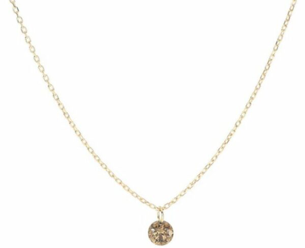 COLLANA MAMAN ET SOPHIE AVRVM DIAMANTE NUDO IN ORO GIALLO CON DIAMANTE BROWN (ct. 0,13)