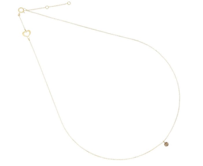 COLLANA MAMAN ET SOPHIE AVRVM DIAMANTE NUDO IN ORO GIALLO CON DIAMANTE BROWN (ct. 0,13) - immagine 2