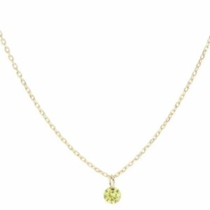 COLLANA MAMAN ET SOPHIE AVRVM DIAMANTE NUDO IN ORO GIALLO CON DIAMANTE YELLOW (ct. 0,07)