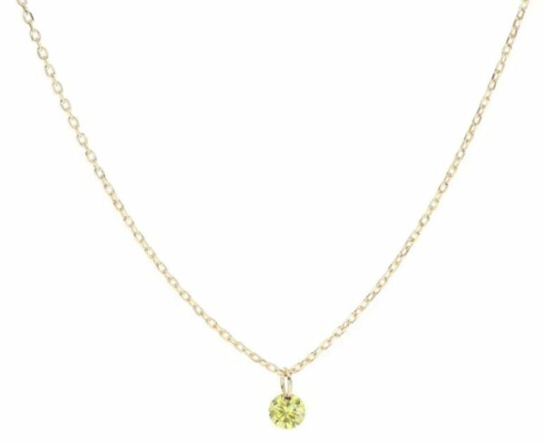 COLLANA MAMAN ET SOPHIE AVRVM DIAMANTE NUDO IN ORO GIALLO CON DIAMANTE YELLOW (ct. 0,07)