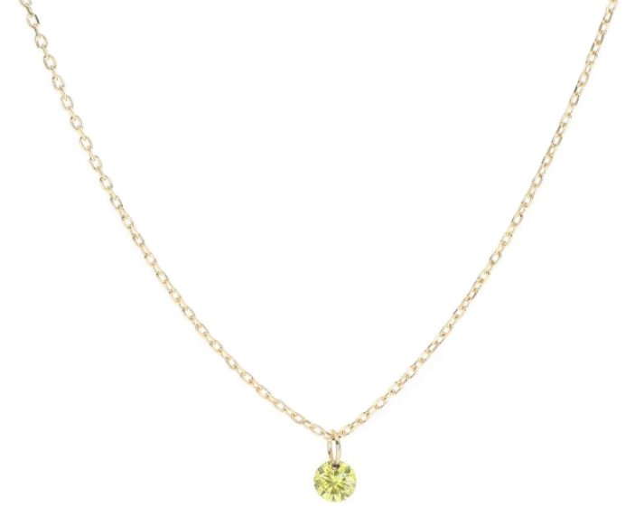 COLLANA MAMAN ET SOPHIE AVRVM DIAMANTE NUDO IN ORO GIALLO CON DIAMANTE YELLOW (ct. 0,07)