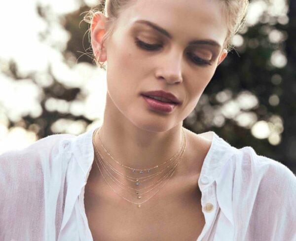 COLLANA MAMAN ET SOPHIE AVRVM DIAMANTE NUDO IN ORO GIALLO CON DIAMANTE YELLOW (ct. 0,07) - immagine 3