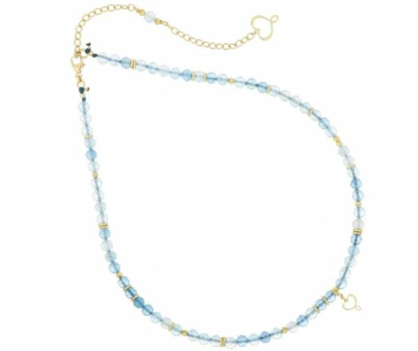COLLANA MAMAN ET SOPHIE FASHION PIETRE IN ARGENTO 925 E ACQUAMARINA