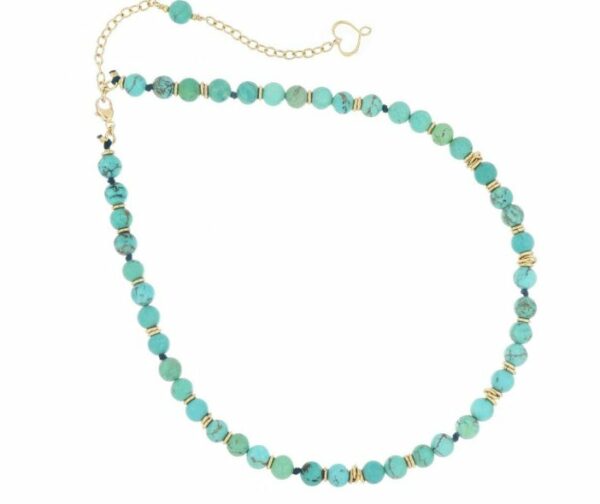 COLLANA MAMAN ET SOPHIE FASHION PIETRE IN ARGENTO 925 E AULITE TURCHESE