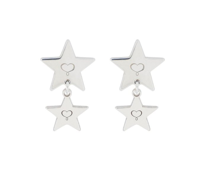 ORECCHINI MAMAN ET SOPHIE FASHION ARCHIVIO IN ARGENTO 925 CON STELLE PENDENTI