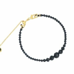 BRACCIALE MAMAN ET SOPHIE FASHION ONDA NERA IN ARGENTO 925 E SPINELLI
