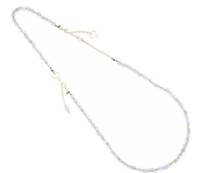COLLANA COMPO MAMAN ET SOPHIE FASHION PIETRE IN ARGENTO 925 E CALCEDONIO
