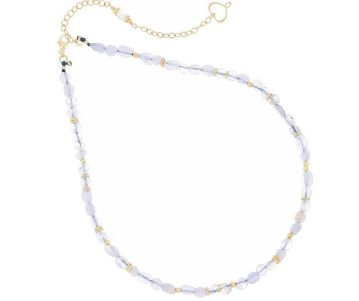 COLLANA MAMAN ET SOPHIE FASHION PIETRE IN ARGENTO 925 E CALCEDONIO