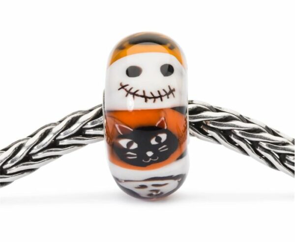 TROLLBEADS BEADS NOTTE STREGATA IN VETRO E ARGENTO 925 - immagine 3