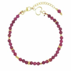BRACCIALE MAMAN ET SOPHIE FASHION PIETRE IN ARGENTO 925 E RUBINI