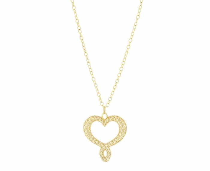 COLLANA MAMAN ET SOPHIE FASHION MAMAN CUORE TRAMATO IN ARGENTO 925