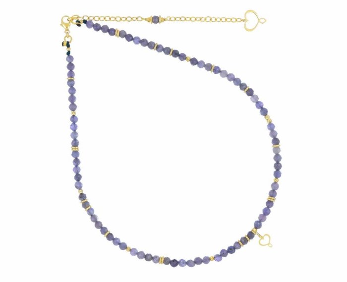 COLLANA MAMAN ET SOPHIE FASHION PIETRE IN ARGENTO 925 E TANZANITI