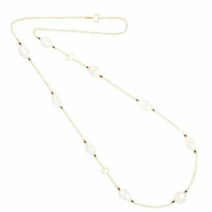 COLLANA LUNGA MAMAN ET SOPHIE FASHION PERLA SCARAMAZZA IN ARGENTO 925 E SPINELLI