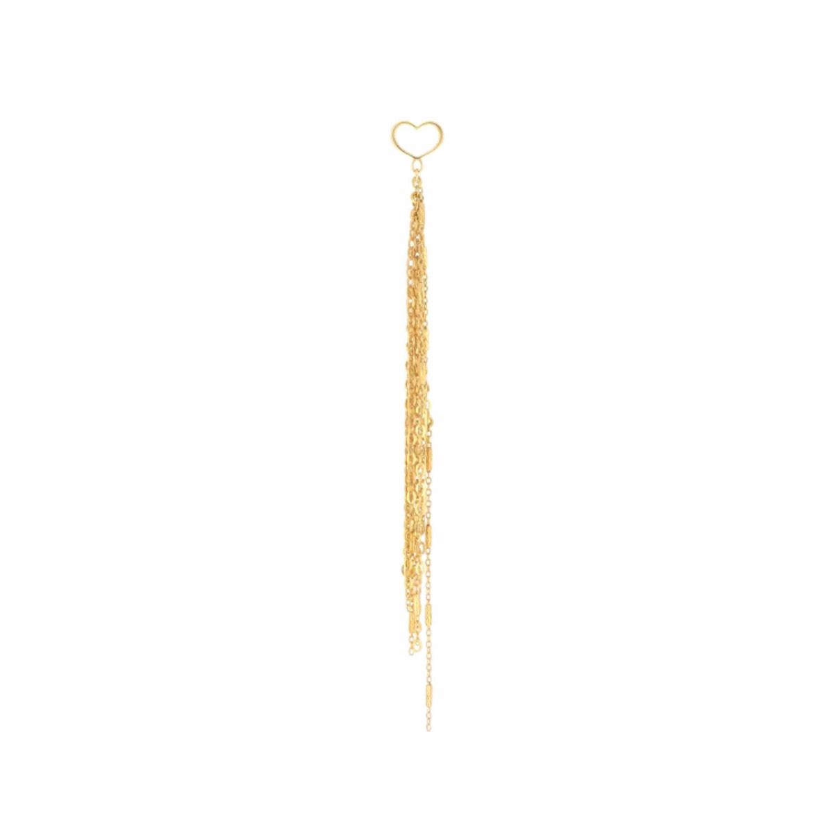 MAMAN ET SOPHIE FASHION WOMAN IN CHAINS ORECCHINO EARCUFF IN ARGENTO 925 - immagine 2